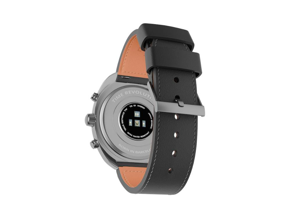 Time Revolution Hybrid 01 Thunder SS Hybrid Watch, Black, 42 mm, TR01.4S