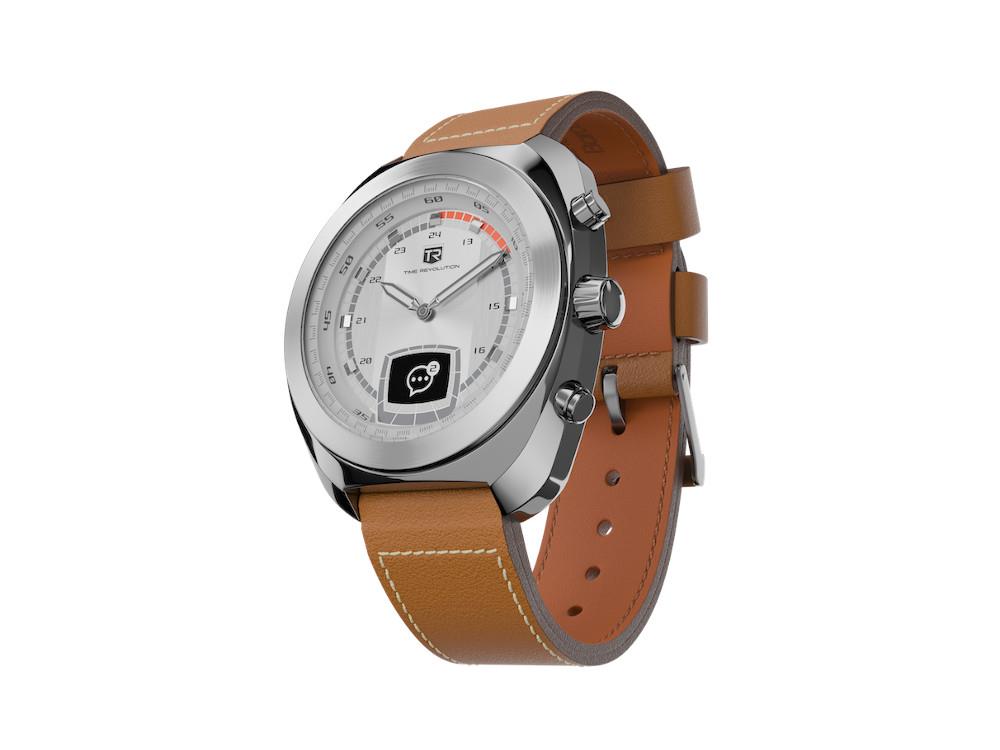 Time Revolution Hybrid 01 Glacier SS Hybrid Watch, Grey, 42 mm, TR01.4S-2