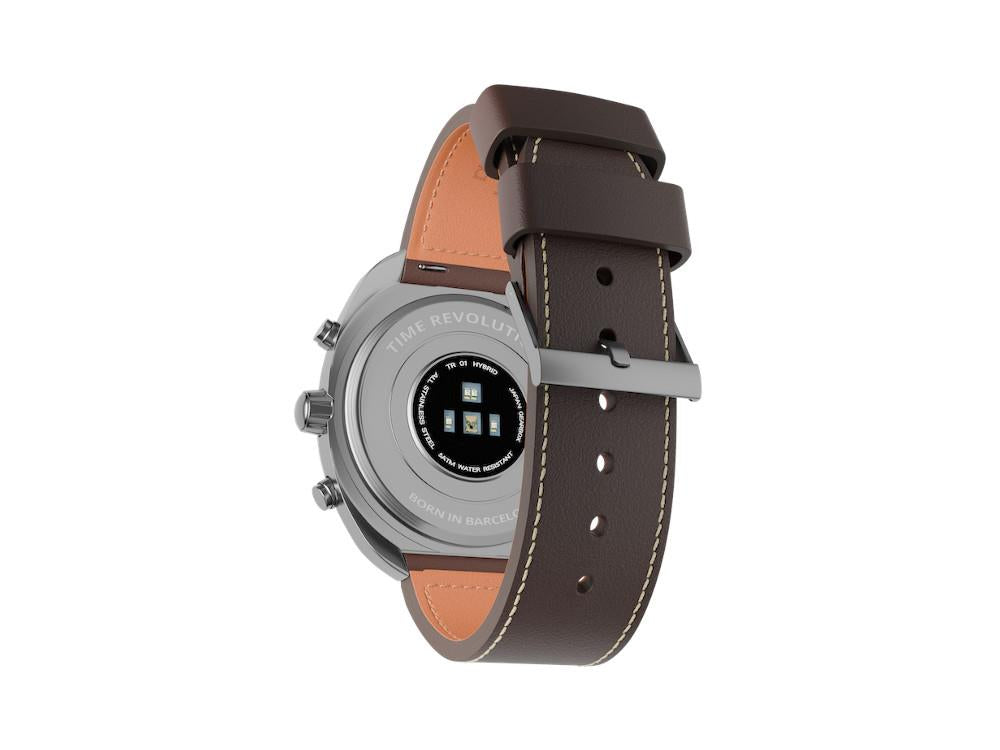 Time Revolution Hybrid 01 Eclipse SS Hybrid Watch, Black, 42 mm, TR01.4S-2-1