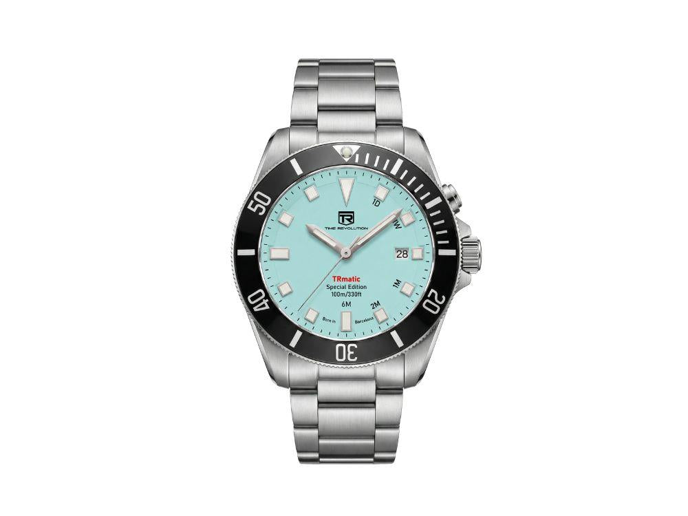 Time Revolution TRmatic Aqua Automatic Watch, 42 mm, Turquoise, TR02.03MB