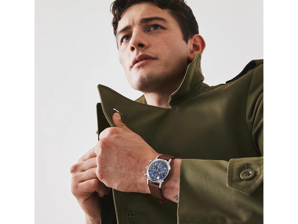 Timex Marlin Quartz Watch, Blue, 40 mm, Chronograph, TW2W10200