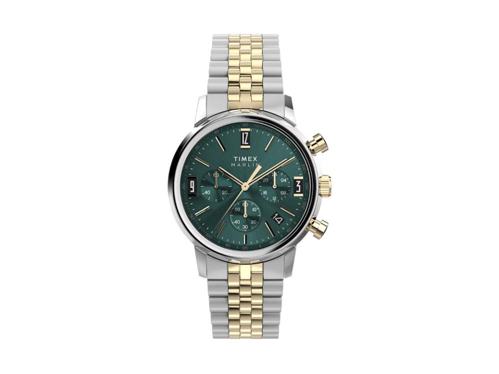 Timex Marlin Quartz Watch, Green, 40 mm, TW2W60000A