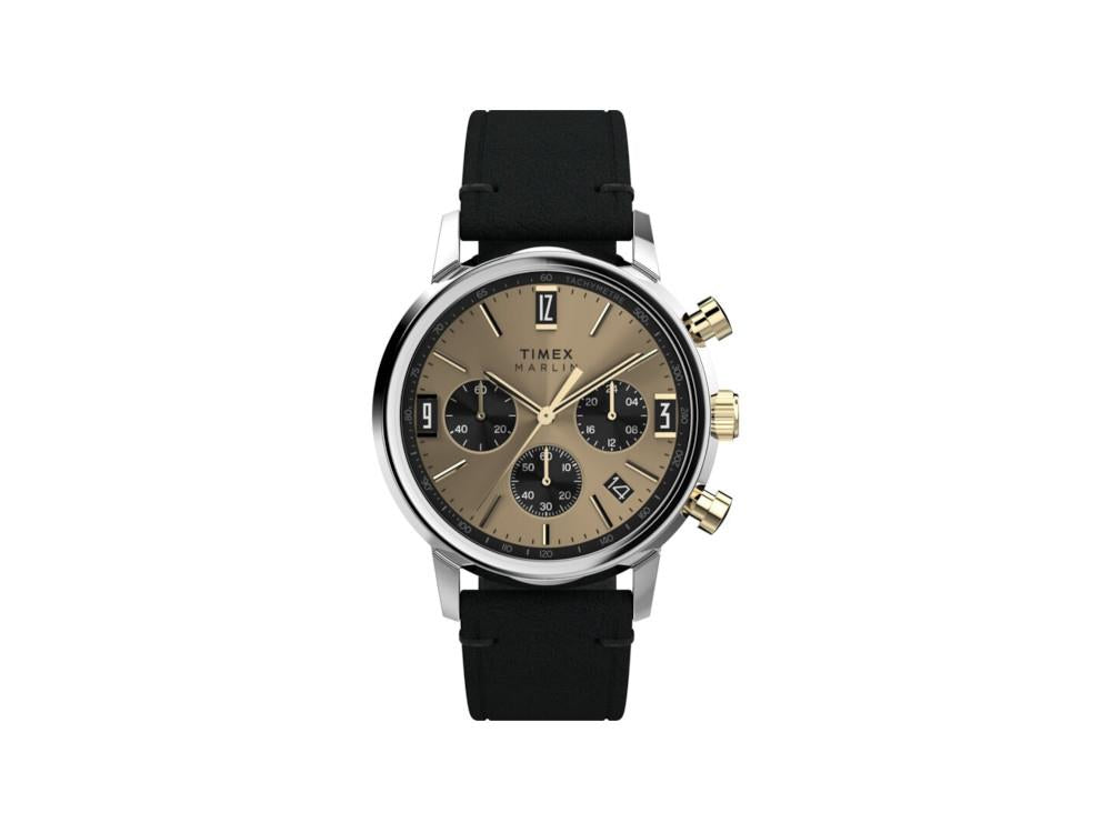 Timex Marlin Quartz Watch, Bronze, 40 mm, Chronograph, TW2W60300A