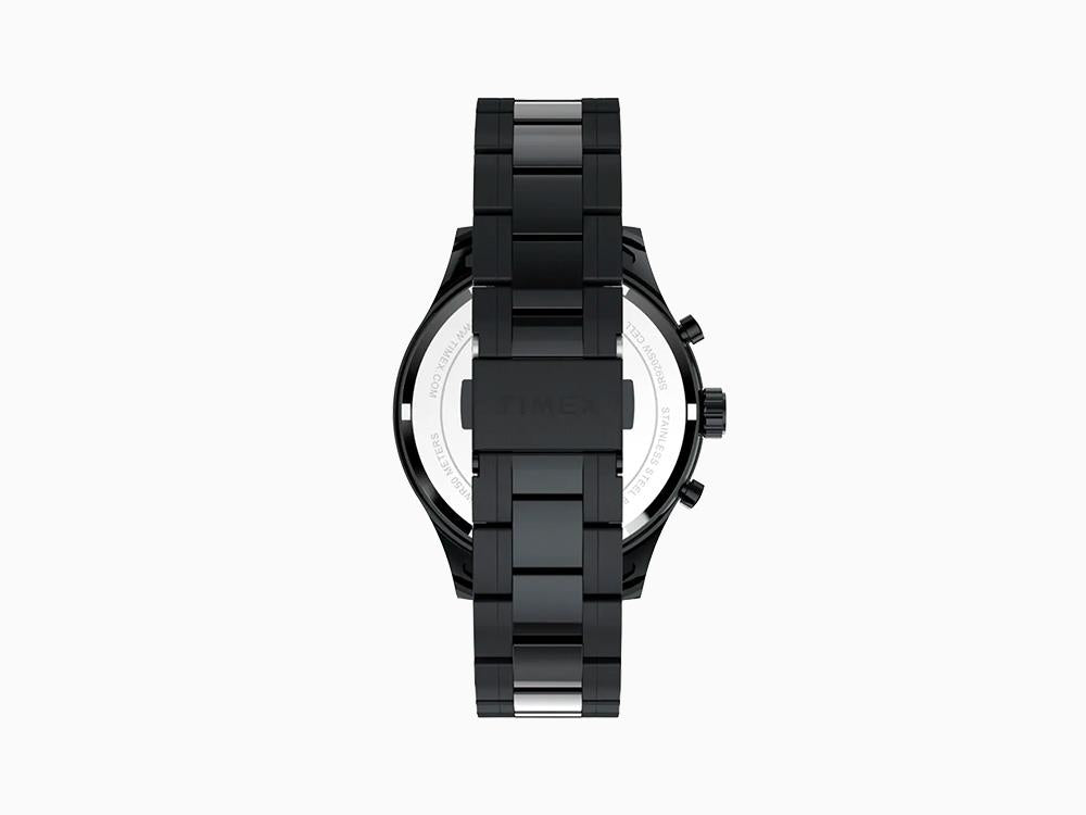 Timex Trend Dress Chronograph Quartz Watch, Black, 43mm, TW2Y01600