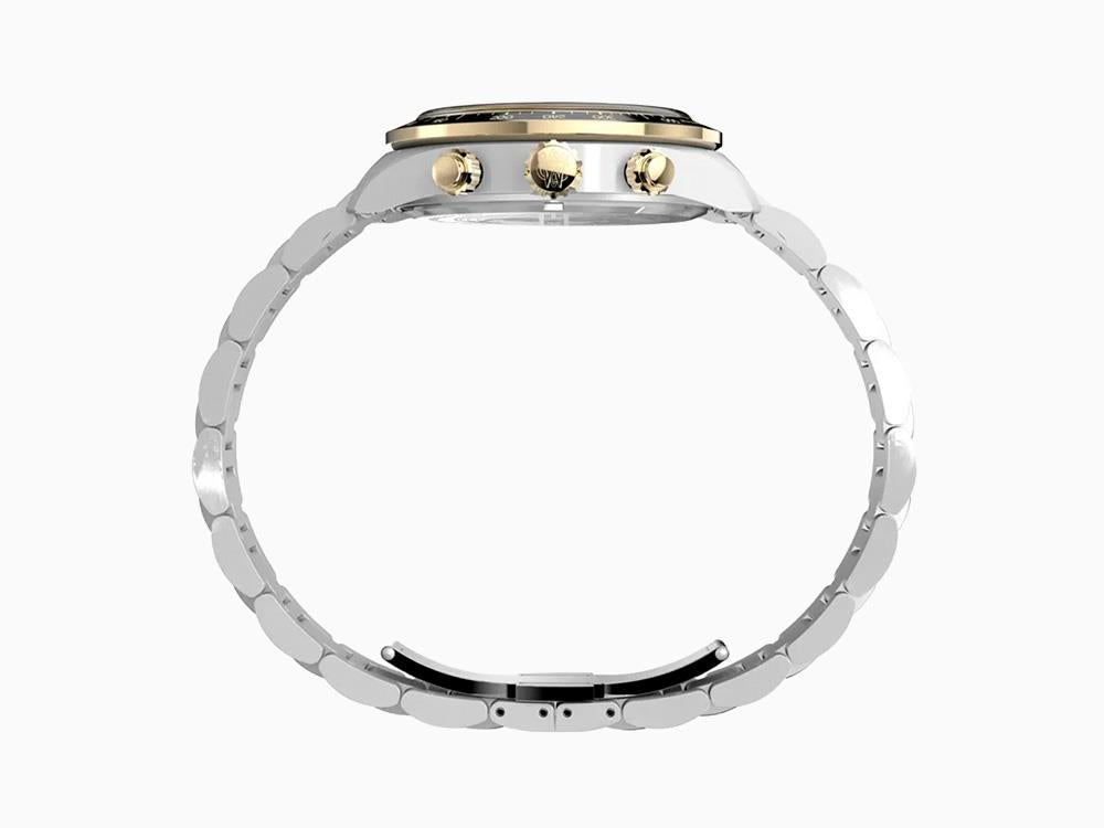 Timex Waterbury Heritage Quartz Watch, Black, 39 mm, Chronograph, TW2Y24000