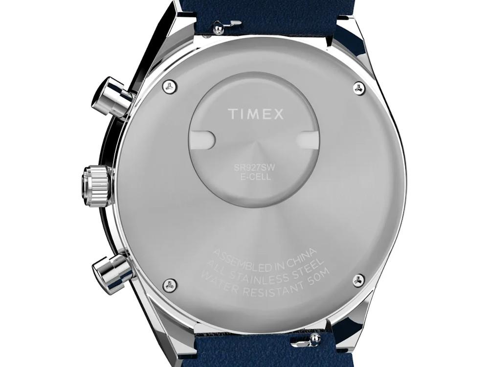 Timex Q Chrono Quartz Watch, Blue, 40 mm, Chronograph, TW2Y36100