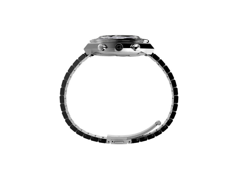 Timex Q Chrono Quartz Watch, White, 40 mm, Chronograph, TW2Y36200