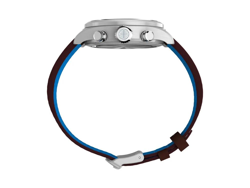 Timex The Waterbury Pan Am Quartz Watch, Silver, 41 mm, Chronograph, TW2Y38700