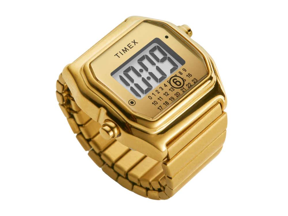 Timex T80 MM6 Quartz Ring Watch M/L, TW2Y50200