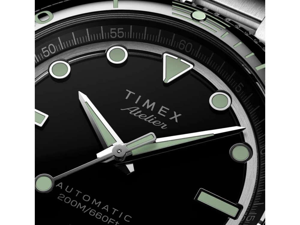 Timex Atelier Marine M1a Automatic Watch, Black, 41 mm, TW2Y72500