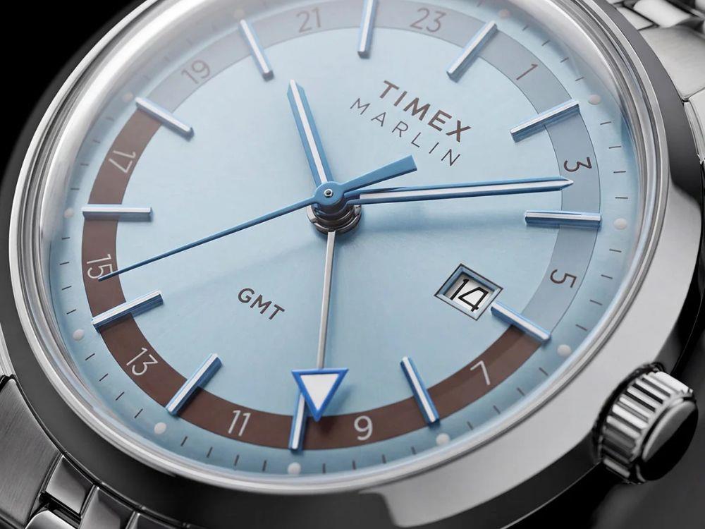Timex Marlin Quartz Watch, Light Blue, 40 mm, TW2Y84100