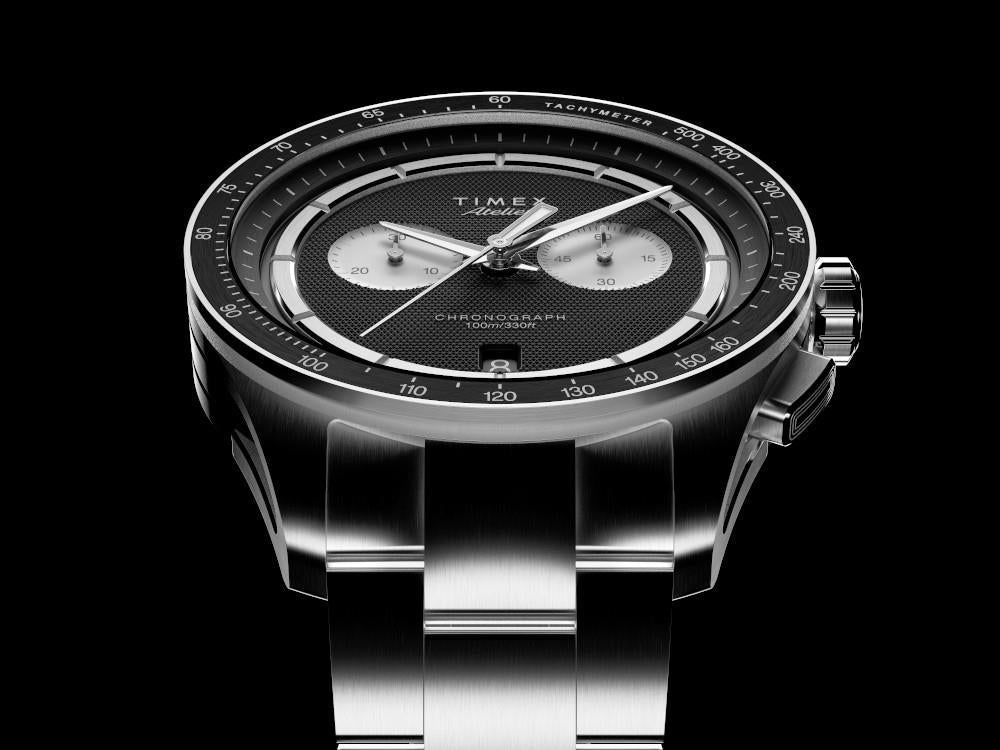 Timex Atelier Chronograph Quartz M1q Watch, Black, 40 mm, TW6A06900