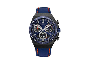 TW Steel Ceo Tech 44mm Quartz Watch, Blue, 44 mm, Leather strap, 10 atm, CE4072