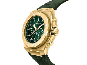 TW Steel Ceo Tech Quartz Watch, Green, 45 mm, Leather strap, 10 atm, CE4085