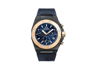 TW Steel Ceo Tech Quartz Watch, Blue, 45 mm, Leather strap, 10 atm, CE4086