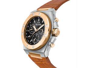TW Steel Ceo Tech Quartz Watch, Black, 45 mm, Leather strap, 10 atm, CE4087