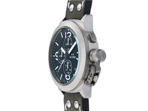 TW Steel Classic Canteen Quartz Watch, Grey, 45 mm, Leather strap, 10 atm, CS105
