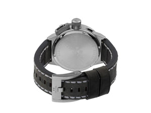 TW Steel Classic Canteen Quartz Watch, Grey, 45 mm, Leather strap, 10 atm, CS105