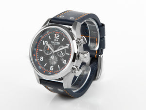 TW Steel Fast Lane Quartz Watch, Black, 48 mm, Leather strap, 10 atm, SVS311