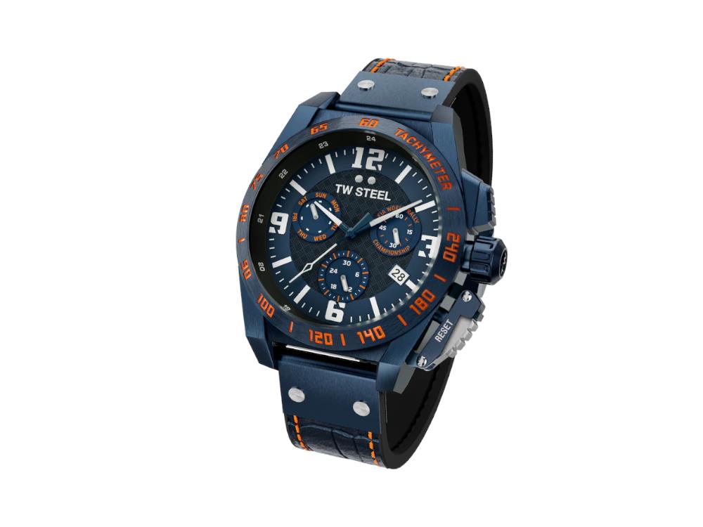 TW Steel WRC Quartz Watch, Blue, 46 mm, Limited Edition, TW1020