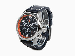 TW Steel WRC Quartz Watch, Blue, 48 mm, Leather strap, 10 atm, VS89