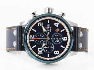 TW Steel WRC Quartz Watch, Blue, 48 mm, Leather strap, 10 atm, VS90