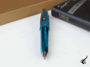 Tibaldi Bononia Bora Bora Ballpoint pen, Resin, Blue, Palladium trim, BNN-18-BP
