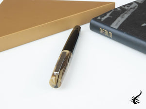 Tibaldi Infrangibile Taupe Grey Fountain Pen, Resin, Black, INFR-324-FP