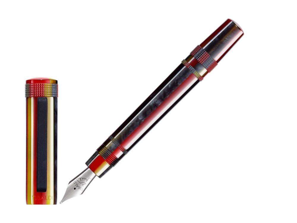 Tibaldi Perfecta Baiadera Fountain Pen, Resin, Red, Rubber, PFC-91-FP