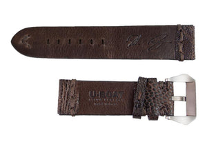 U-Boat Accesorios Strap, Ostrich leather, Brown, 23mm., Stainless Steel, 3022