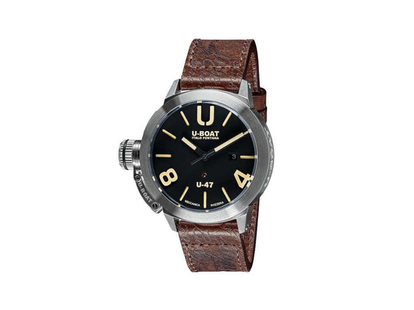 U-Boat Classico Automatic Watch, Stainless Steel 316L, Black, 47mm