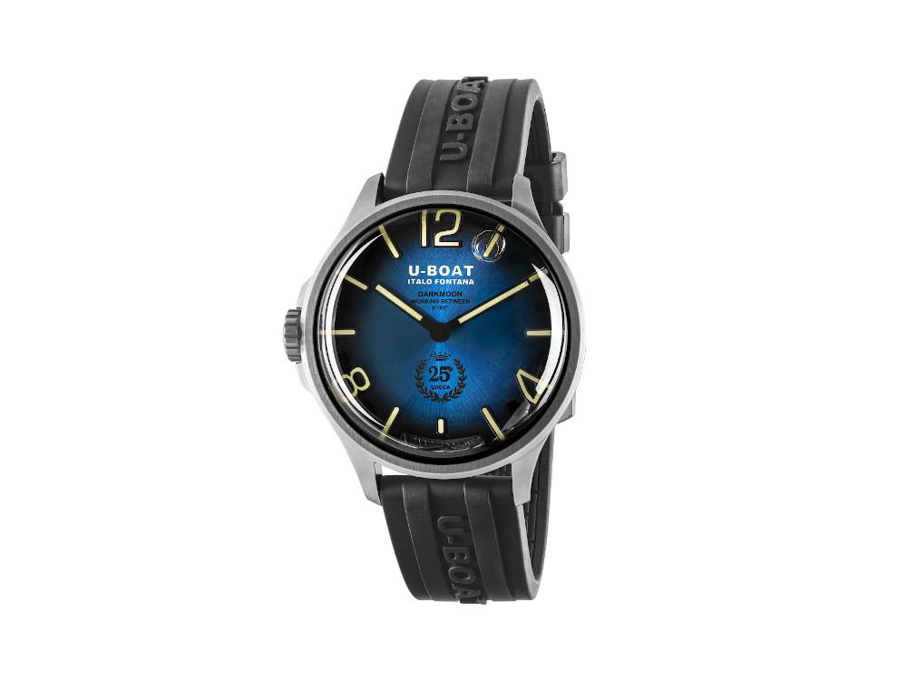 U-Boat Capsoil Darkmoon 25° SS Blue Soleil Quartz Watch, Limited Edition, 2029