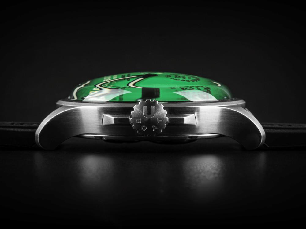 U-Boat Capsoil Darkmoon 25° SS Green Soleil Quartz Watch,Limited Edition, 2031