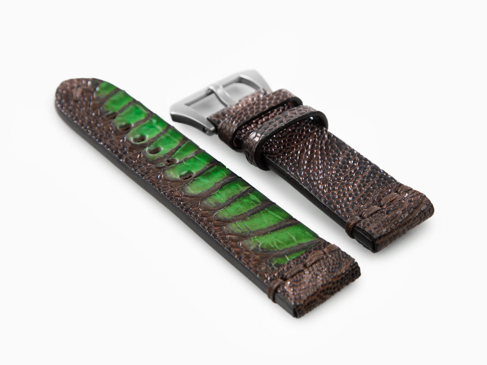 U-Boat Accesorios Strap, Ostrich leather, Brown, 23mm., Stainless Steel, 3022