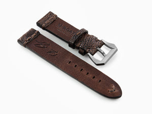 U-Boat Accesorios Strap, Ostrich leather, Brown, 23mm., Stainless Steel, 3022