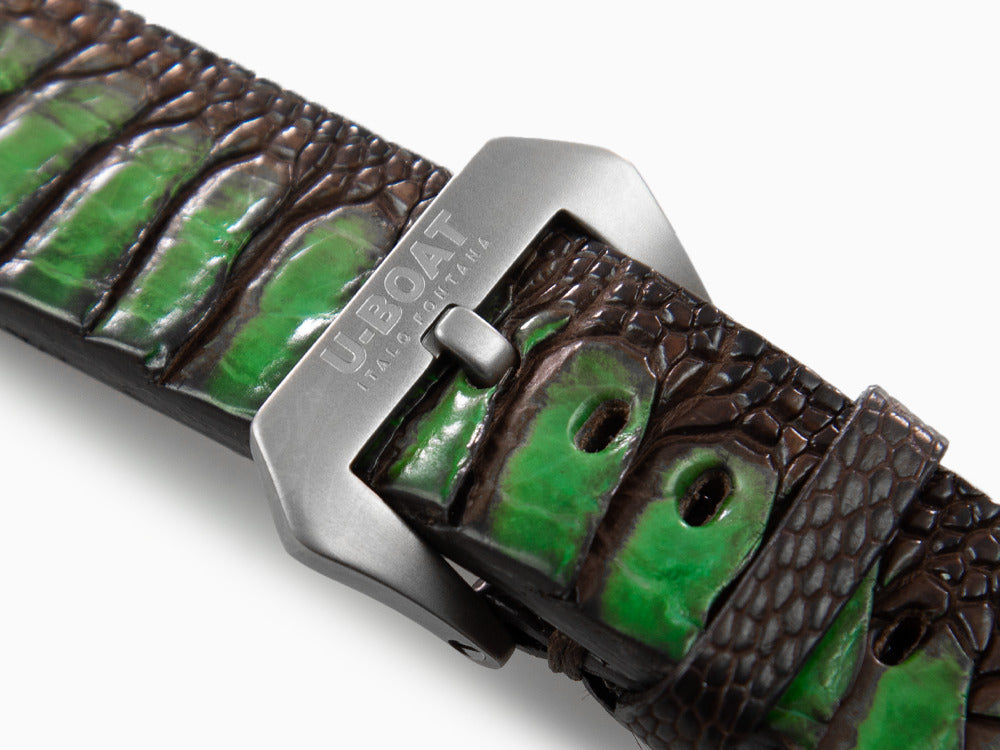 U-Boat Accesorios Strap, Ostrich leather, Brown, 23mm., Stainless Steel, 3022