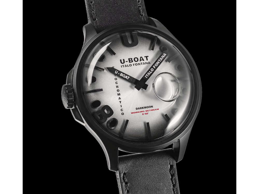 U-Boat Capsoil Darkmoon Kama PVD Quartz Watch, 46.5 mm, Grey, 3339