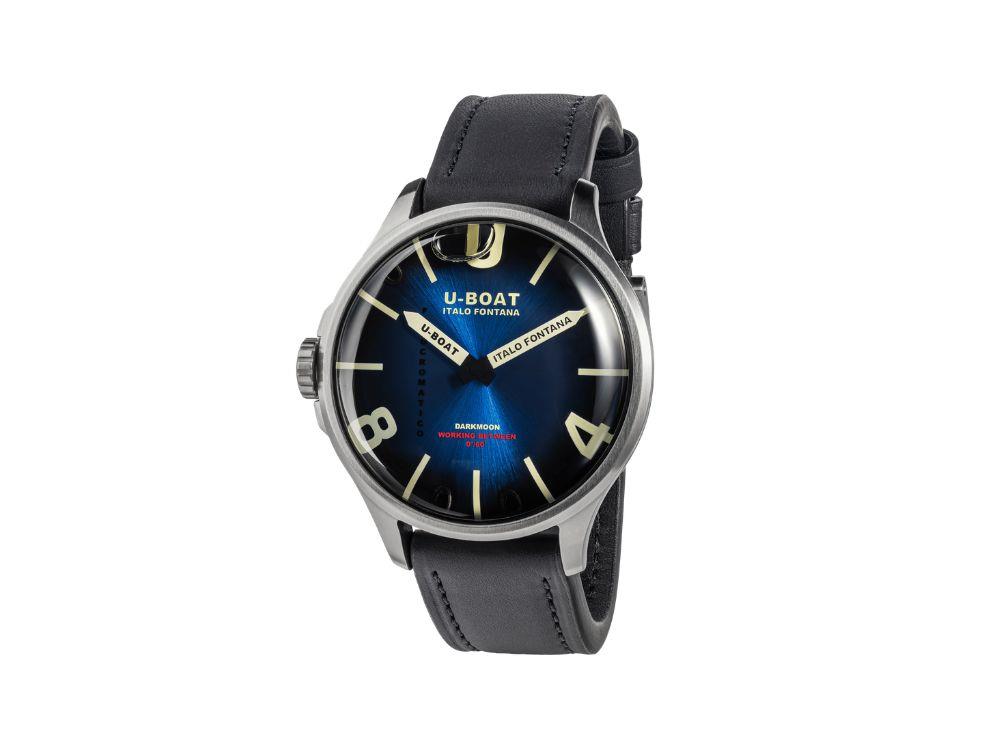U-Boat Capsoil Darkmoon Kama SS Quartz Watch, 46.5 mm, Blue, 3340