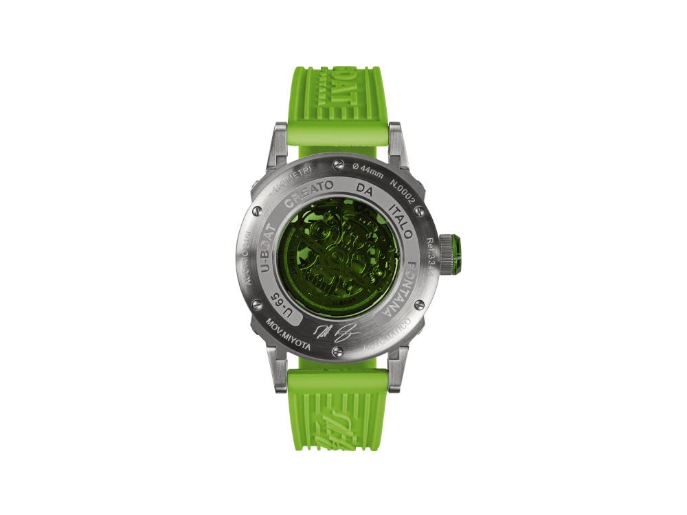 U-Boat U-65 Automatic Watch, Stainless Steel 316L, 44 mm, Green, 3344