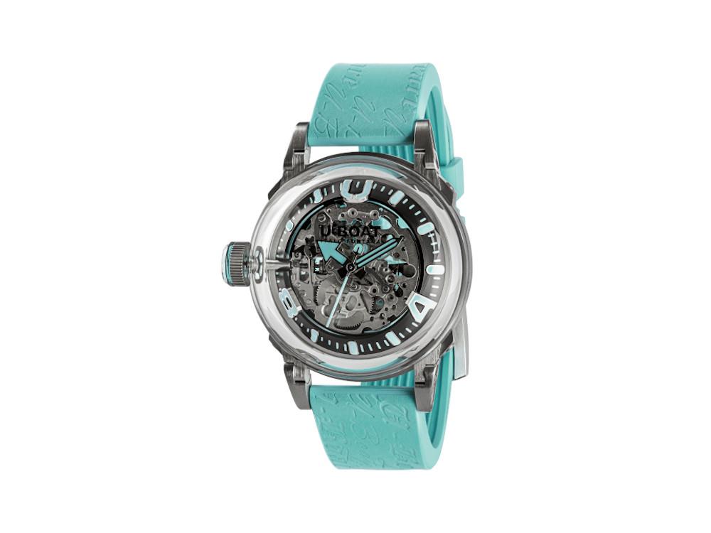 U-Boat U-65 Automatic Watch, Stainless Steel 316L, 44 mm, Turquoise, 3345