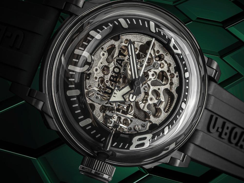 U-Boat U-65 Automatic Watch, Stainless Steel 316L, PVD, 44 mm, White, 3349