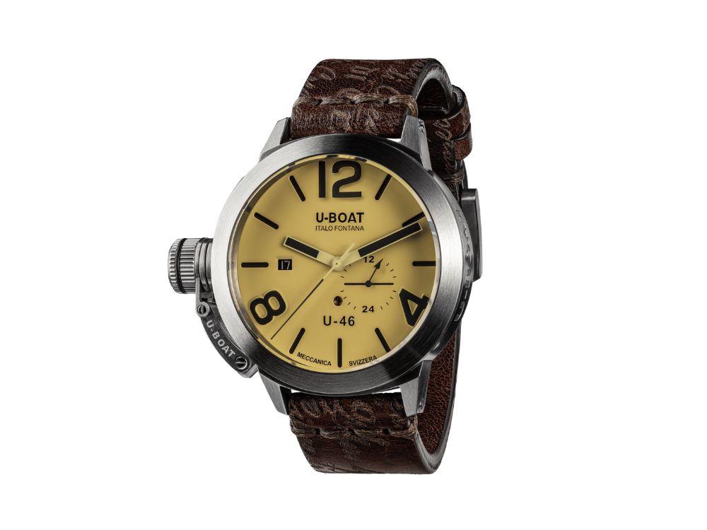 U-Boat Classico U-46 AS2 Automatic Watch, Beige, 46 mm, 4647