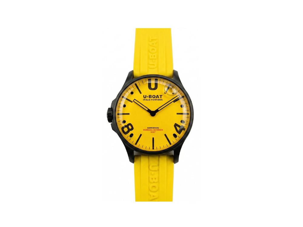 U-Boat Capsoil Darkmoon Quartz Watch, PVD, PVD, 44 mm, Yellow, 8967