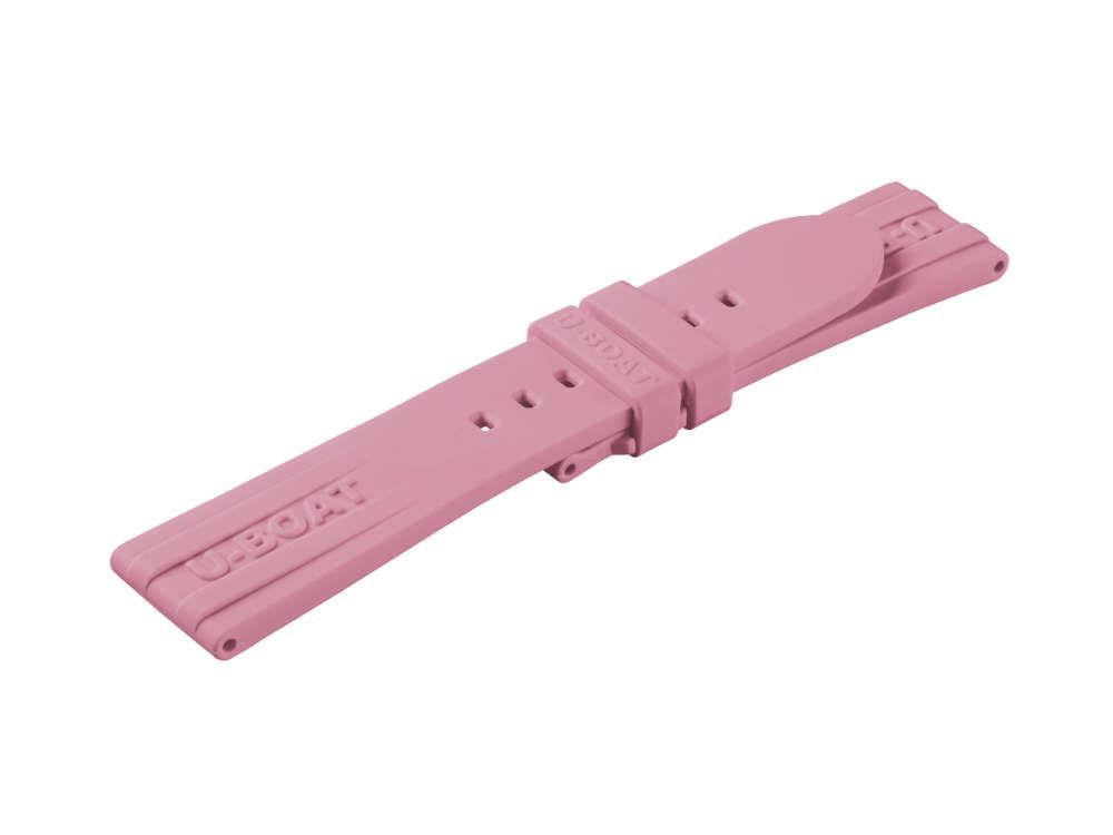U-Boat Accesorios Strap, Rubber, Pink, 22/20 mm., 8974/Z