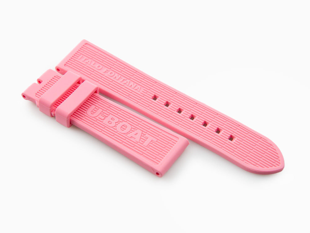 U-Boat Accesorios Strap, Rubber, Pink, 22/20 mm., 8974/Z