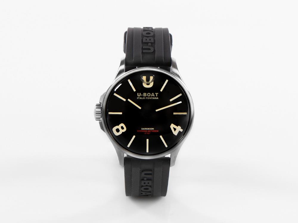 U-Boat Capsoil Darkmoon Quartz Watch, Stainless Steel, 40 mm, Black, 9018