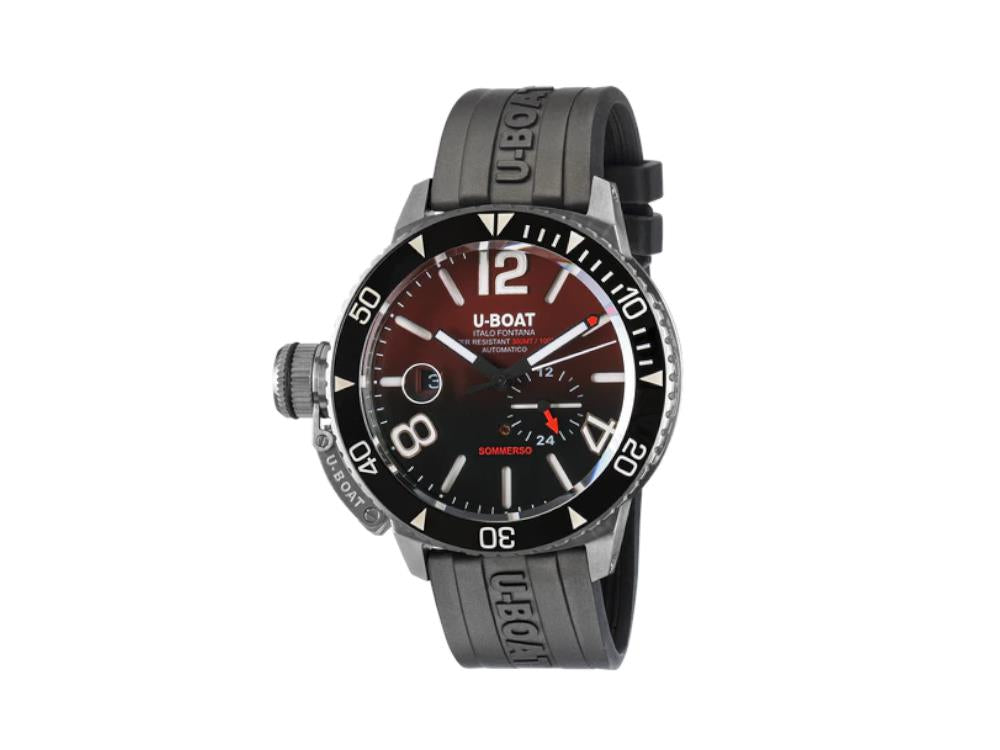 U-Boat Classico Sommerso Ghiera Ceramica Bordeaux Automatic Watch, 46 mm, 9521
