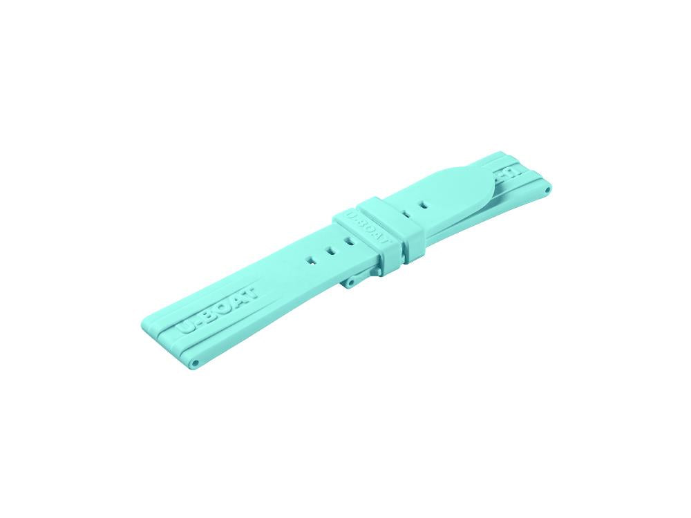 U-Boat Accesorios Strap, Silicon, Turquoise, 22/20 mm., 9537/Z