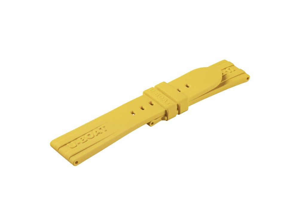 U-Boat Accesorios Strap, Silicon, Yellow, 22mm, 9539/Z