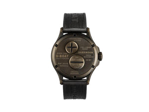 U-Boat Capsoil Darkmoon Curve Vintage Watch, IP Bronce, 44 mm, Black, 9548